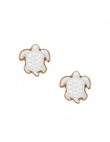 Alchemia Mother of Pearl Sea Turtle Post Earrings Profitez des Offres !