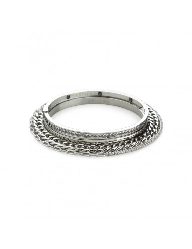 CHAIN SILVER BRACELET STACK s'inspire de l'anatomie humaine