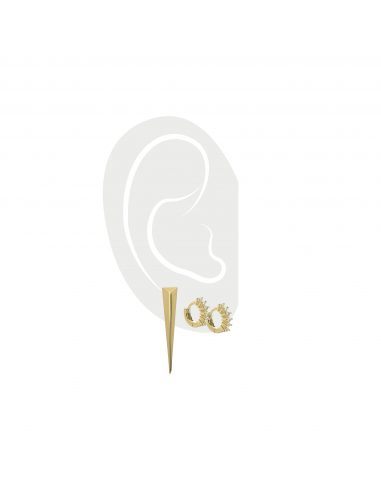 EAR NEEDLE PARTY GOLD SET- 3 & 2 HOLES online