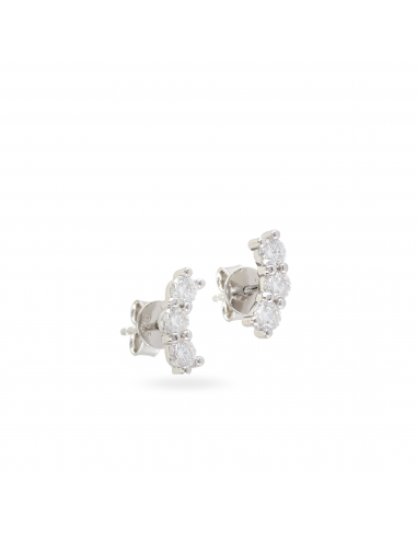 TRIPLET SOLITAIRE EAR STUD des créatures d'habitude