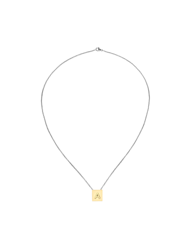 LETTER SQUARE NECKLACE les ligaments