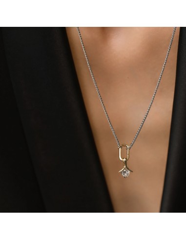 SOLITAIRE LILY NECKLACE soldes