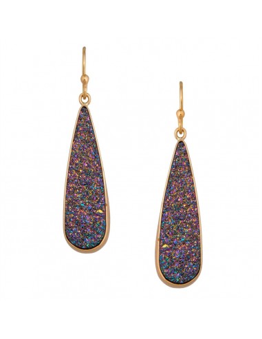 Alchemia Rainbow Druzy Teardrop Earrings 2023