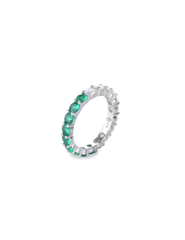 ETERNITY EMERALD BAND RING de technologie