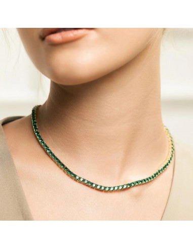 EMERALD TENNIS NECKLACE livraison gratuite